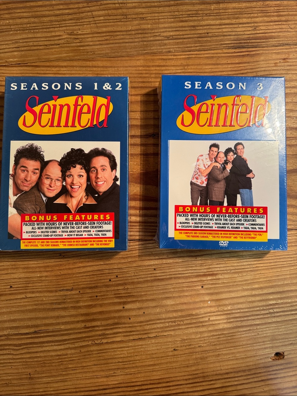 NWOT Seinfeld Seasons 1-3 DVD Set - Blue